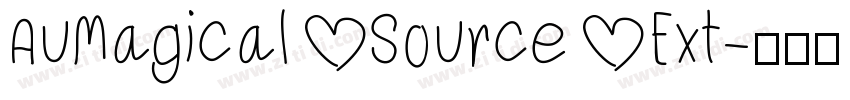 AuMagical Source Ext字体转换